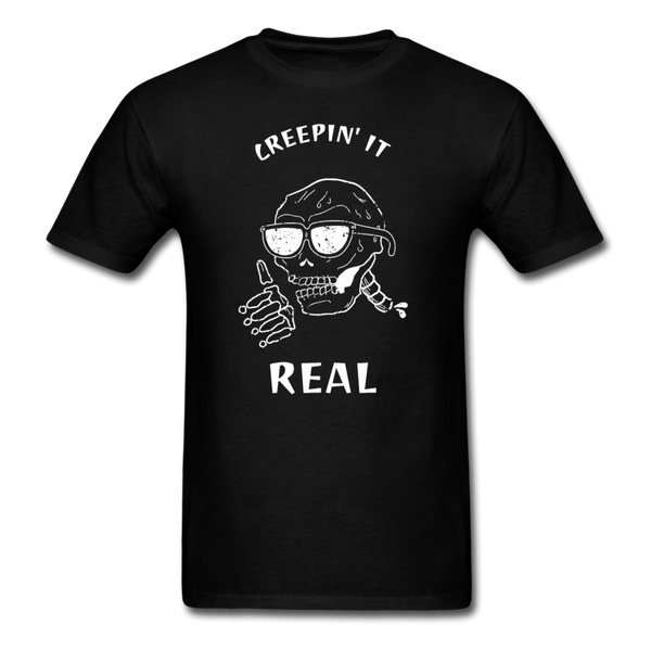 Creepin It Real Skull T-Shirt - black