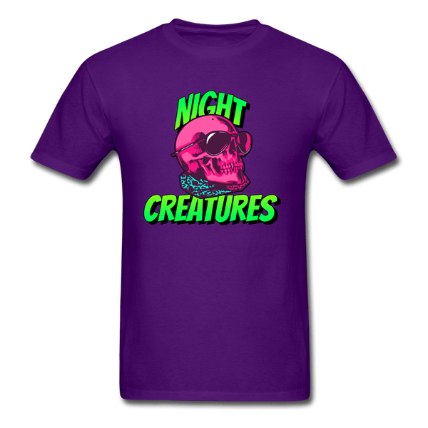 Night Creatures Skull T-Shirt - purple