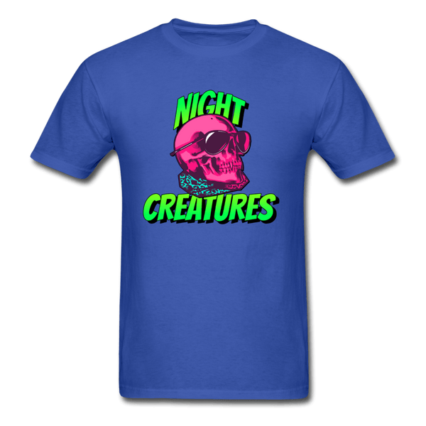 Night Creatures Skull T-Shirt - royal blue