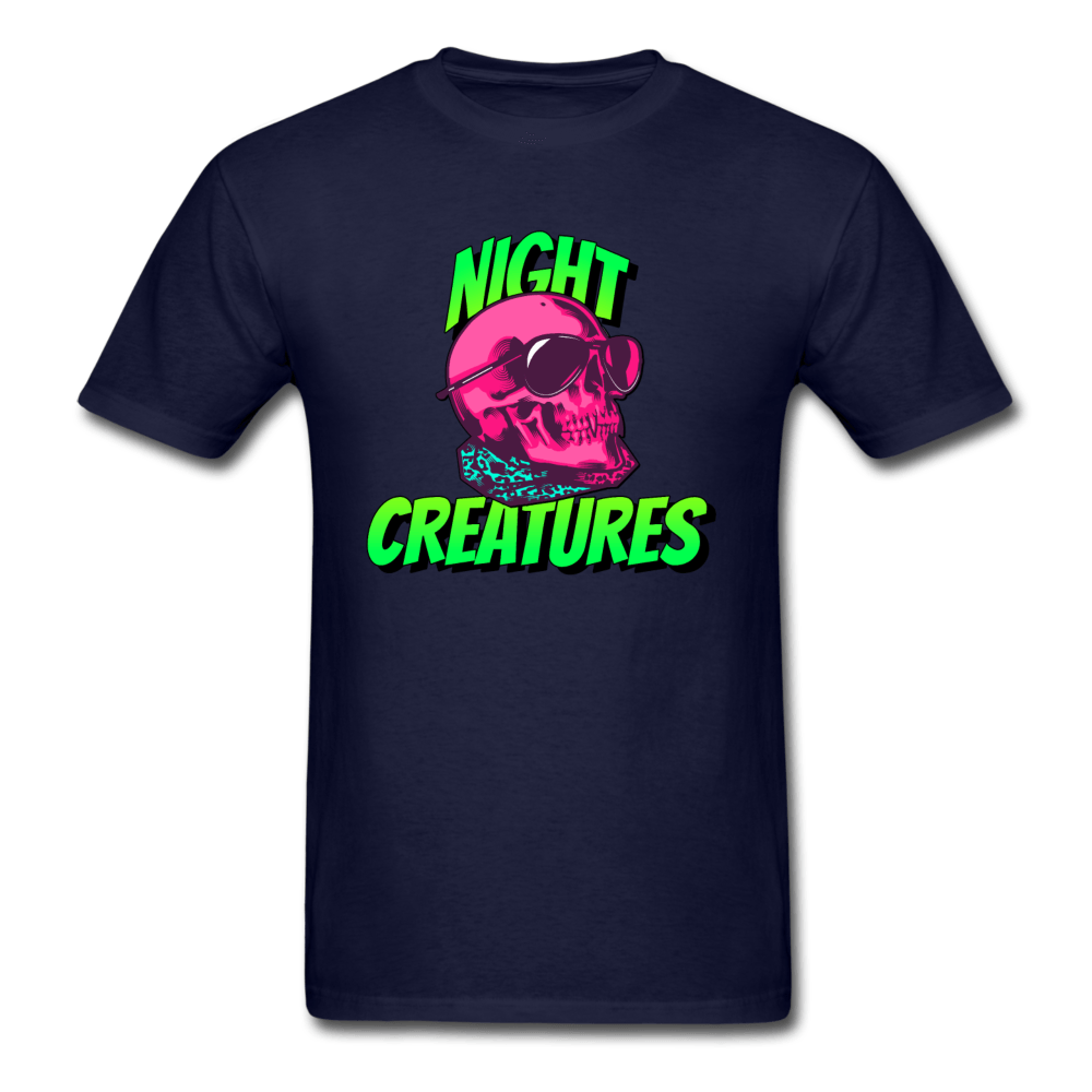Night Creatures Skull T-Shirt - navy