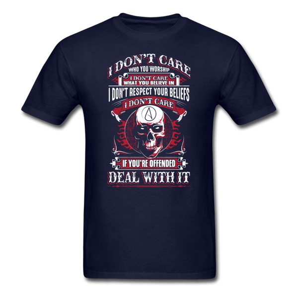 I Don't Care T-Shirt - navy