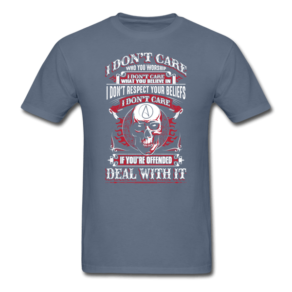 I Don't Care T-Shirt - denim