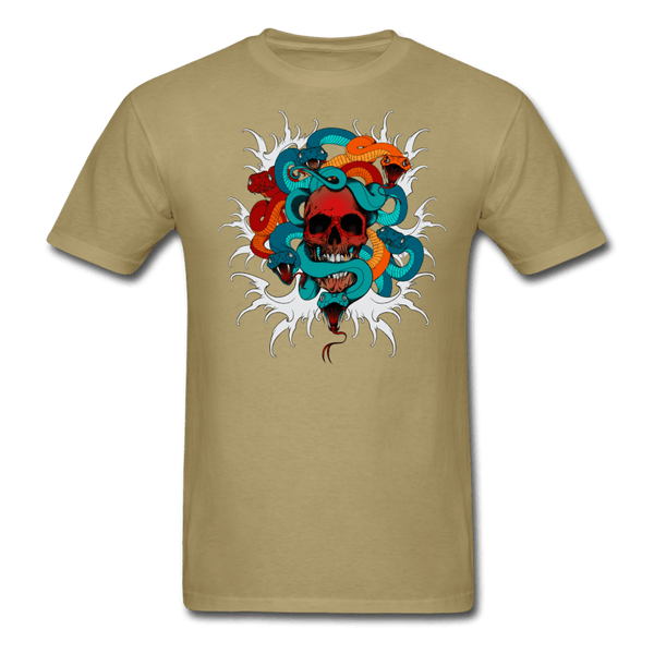 Skull and Snakes T-Shirt - khaki