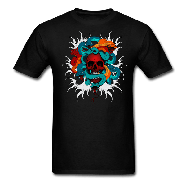 Skull and Snakes T-Shirt - black
