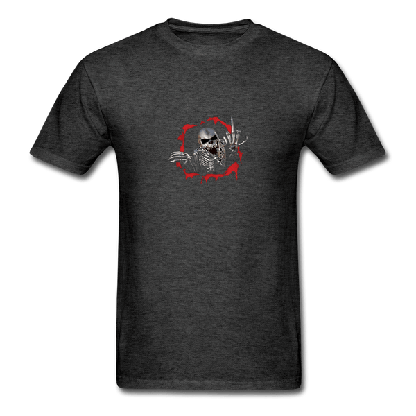 Skull Finger T-Shirt - heather black