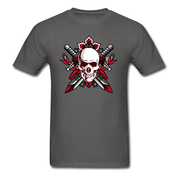 Goth Skull T-Shirt - charcoal