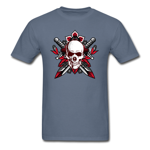Goth Skull T-Shirt - denim