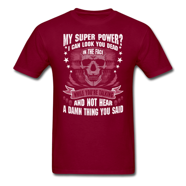 My Super Power T-Shirt - burgundy