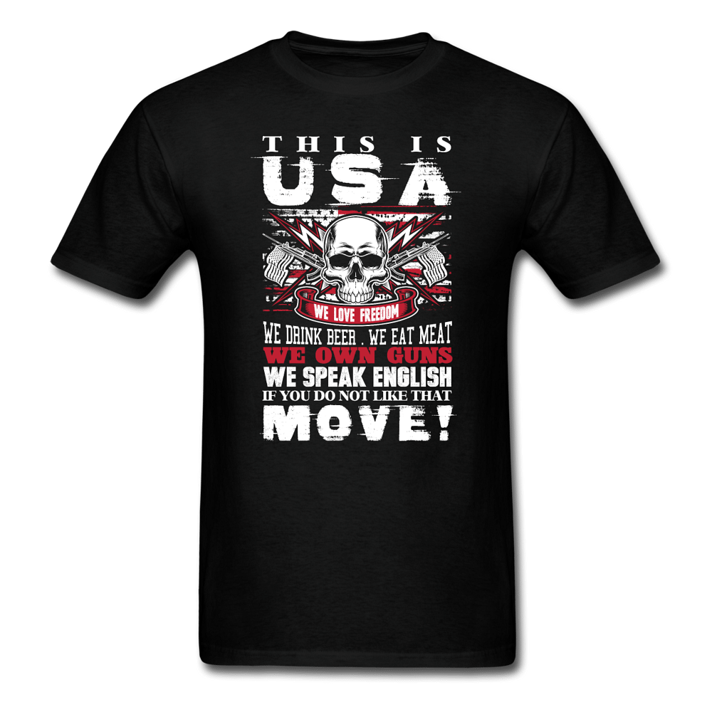 This is USA T-Shirt - black