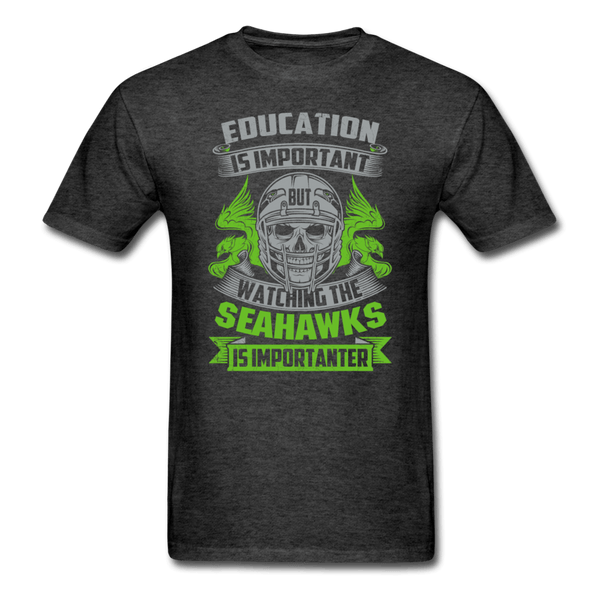 Education is Important T-Shirt - heather black