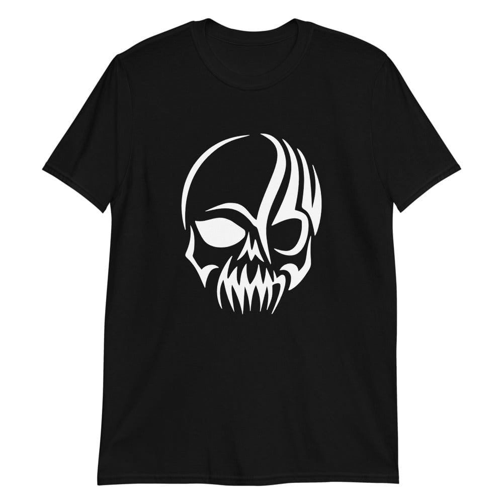 White Tribal Skull - T-Shirt