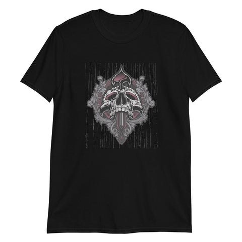 The Wolf Skull + Mushrooms Soft Goth Aesthetic T-shirt – forestbeings