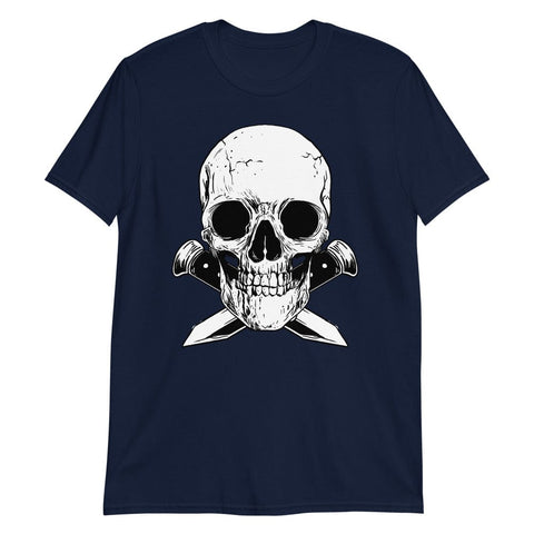 Skull with Knives - T-Shirt