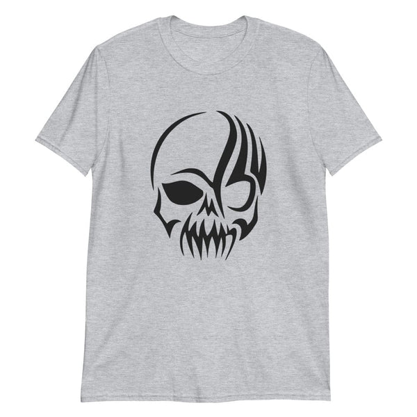 Black Tribal Skull T-Shirt