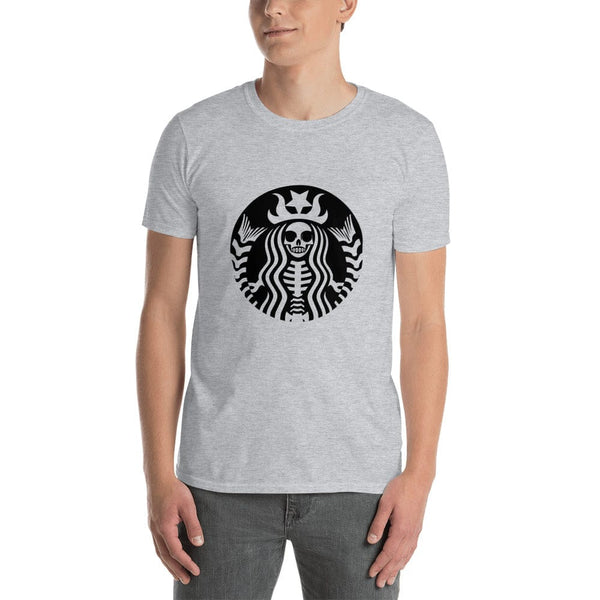 Skull Mermaid Black Logo - Skull T-shirt - up to 5XL