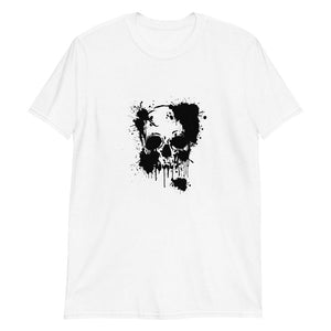 Skull Black Splatter - Skull T-Shirt