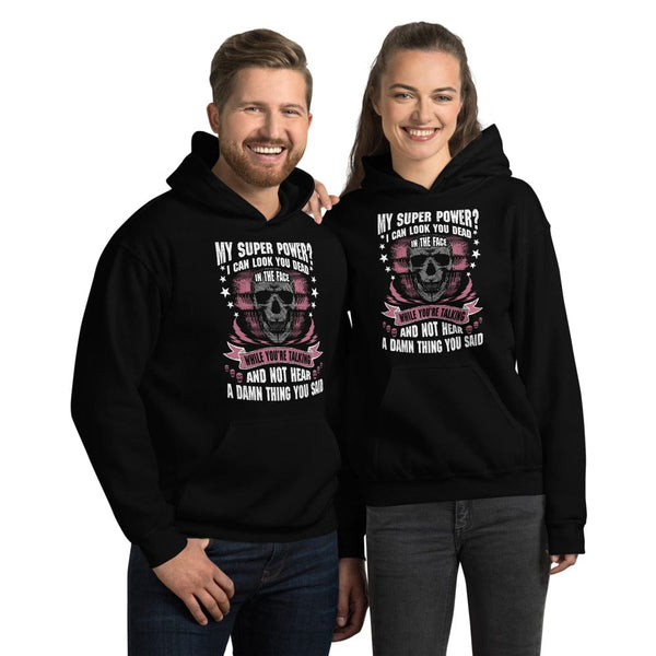 My Super Power - Skull Hoodie - up to 5XL