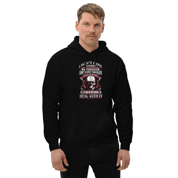I Don't Care Who You Worship - Skull Hoodie - up to 5XL